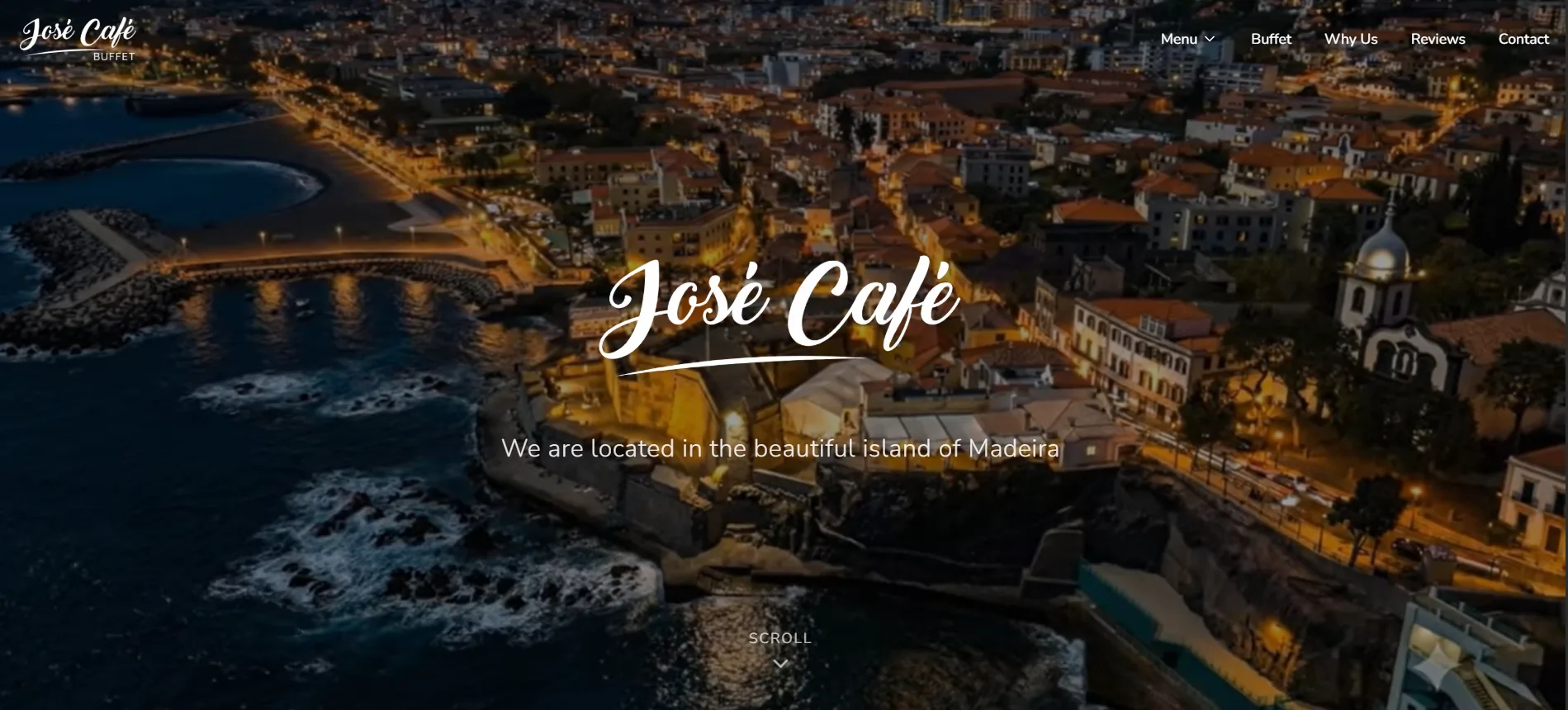 José Café Buffet website screenshot