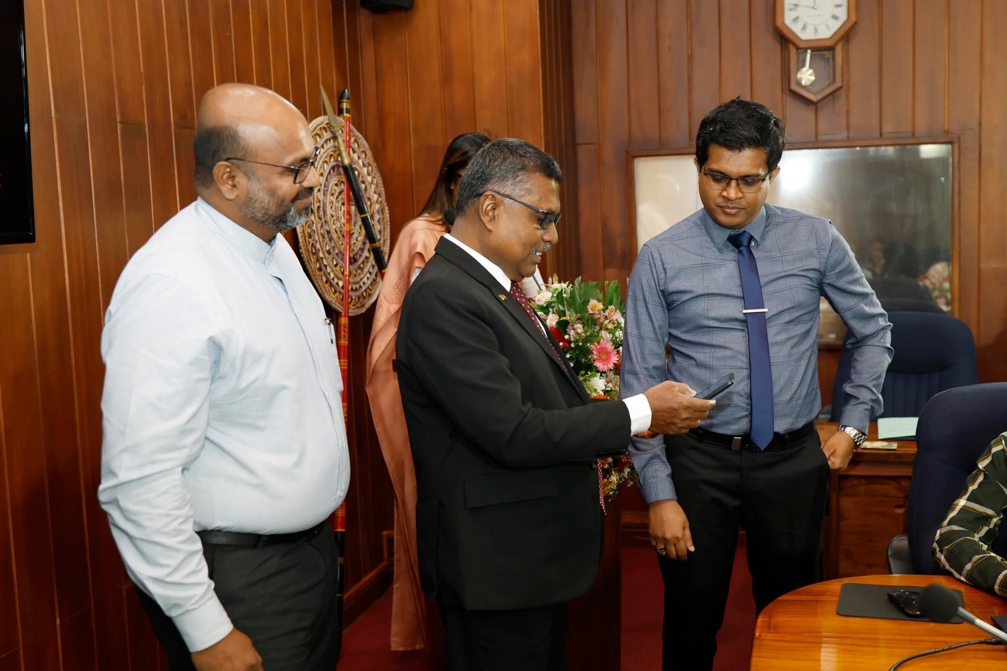 Meeting with university officials at ExpoSpice launch